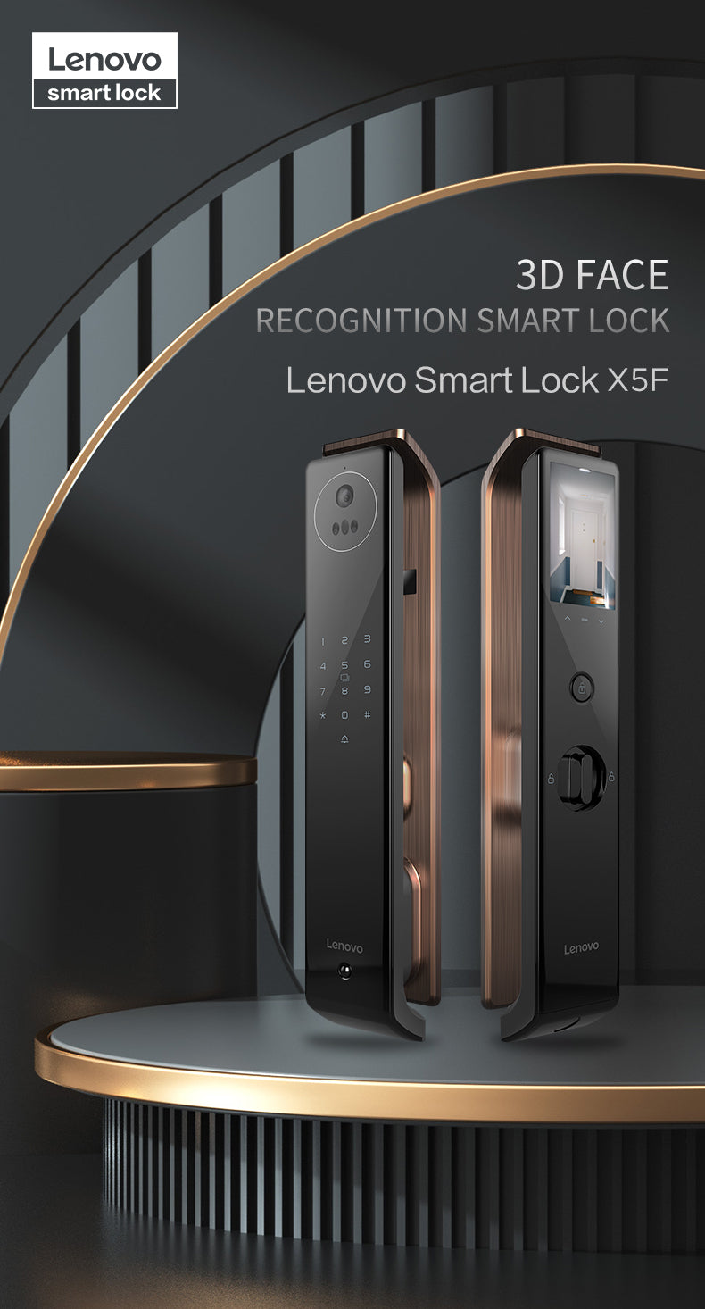 Lenovo X5F Smart Lock - 3D Face Recognition - 4.5 Inch HD Screen
