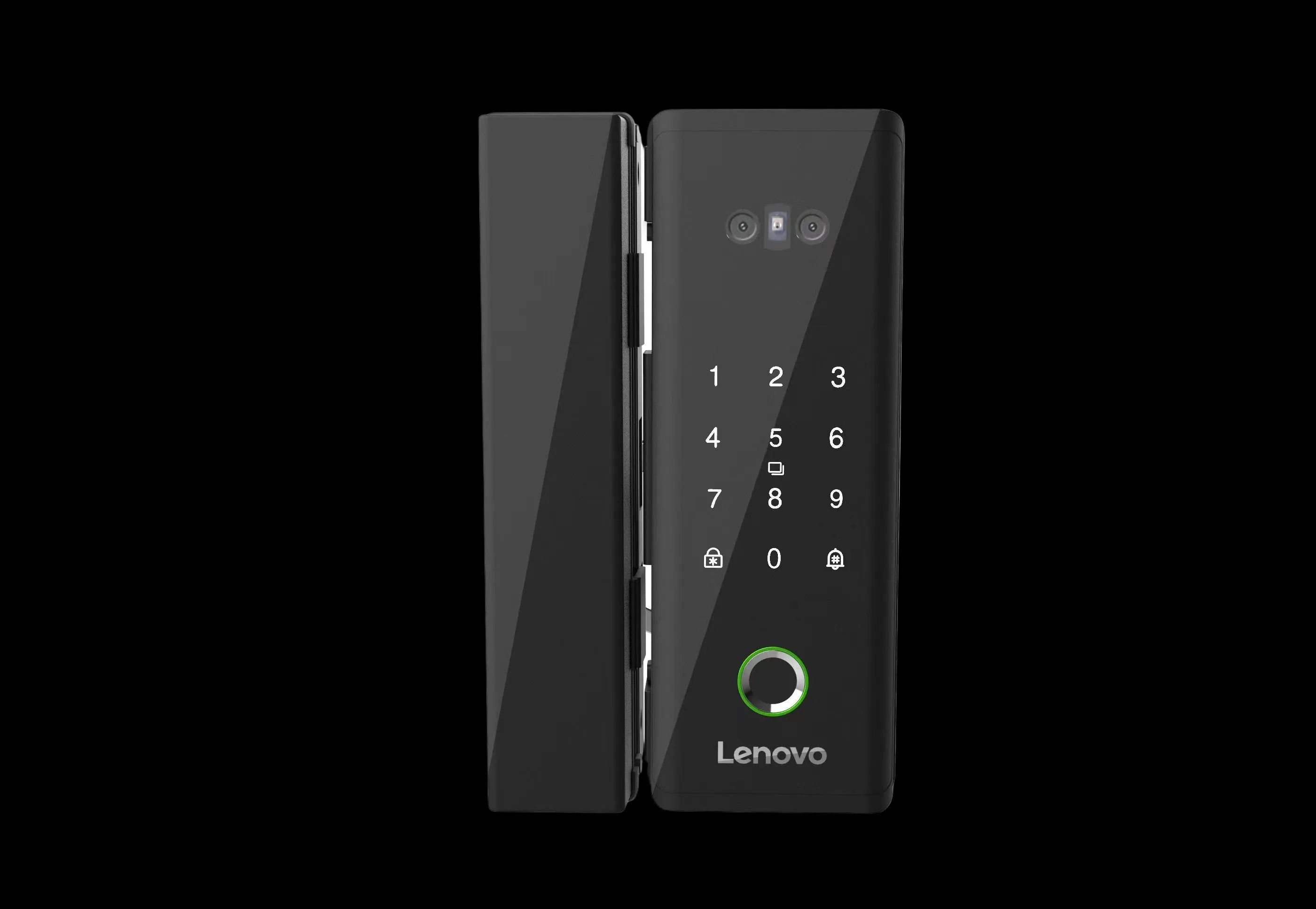 Lenovo U2GF Smart Lock - Glass Doors - 3D Face Recognition - Rechargeable Lithium Battery