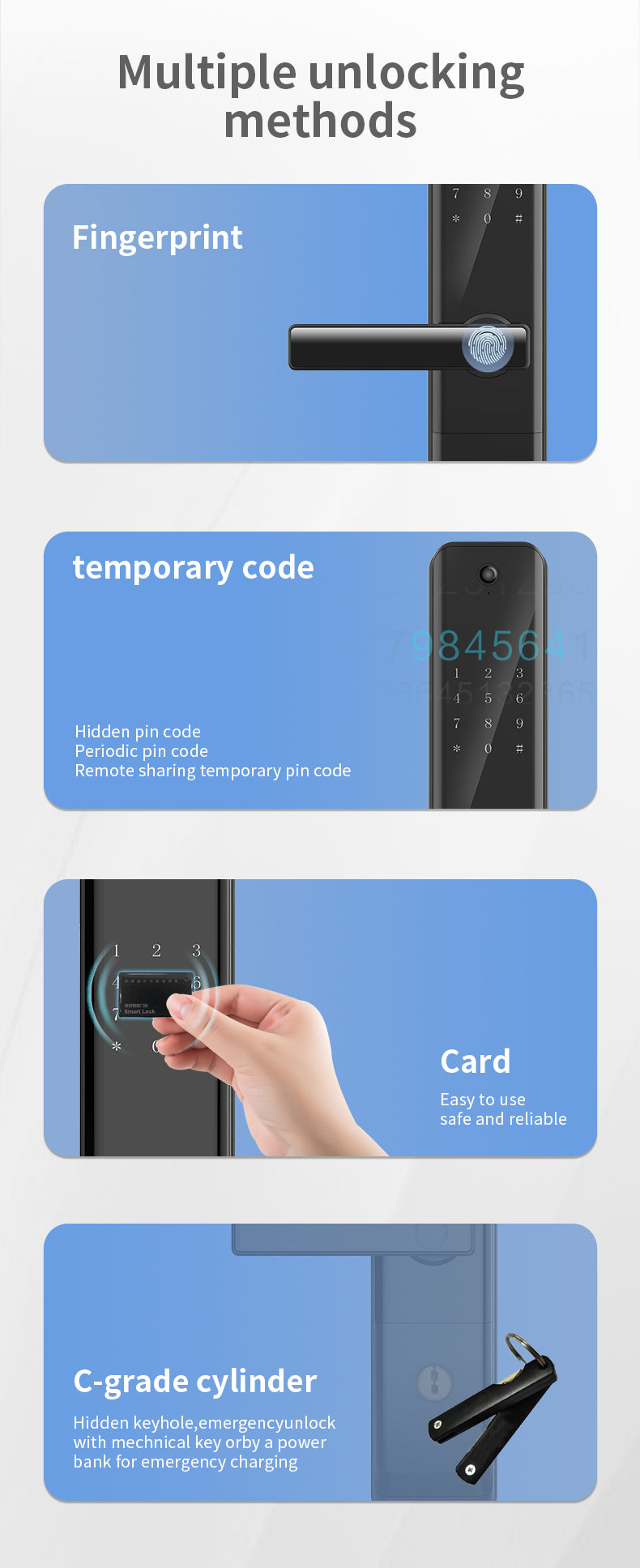 Lenovo E3Pro Smart Lock - Camera & App Control