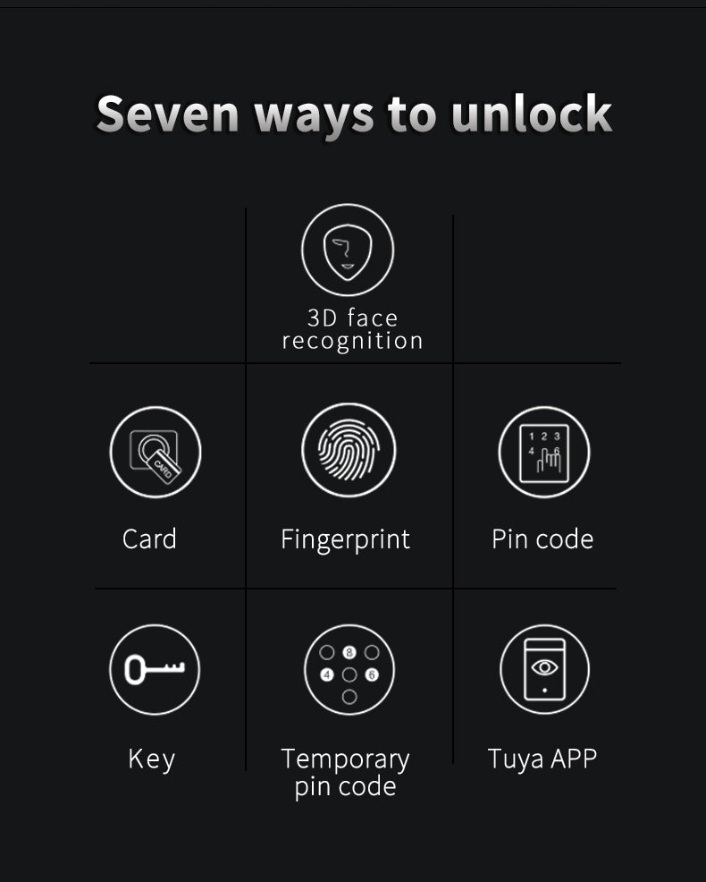 Lenovo A3F Smart Lock – 3D Face Recognition – Black