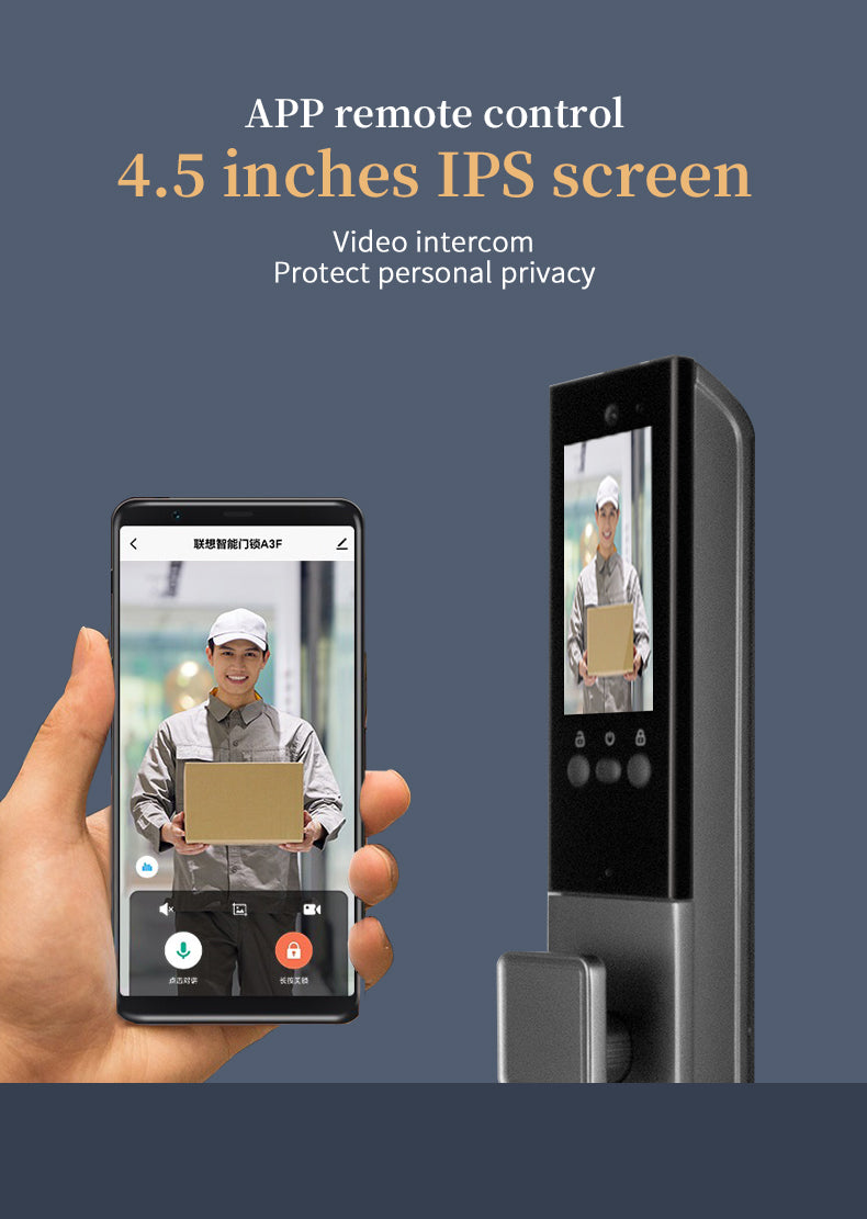 Lenovo X6F Smart Lock - Palm Vein - 3 Cameras - 3D Face Recognition