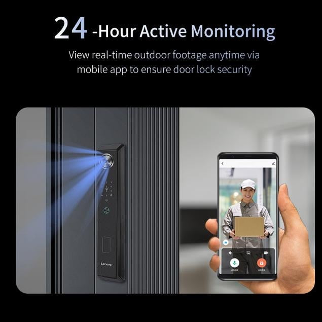 Lenovo A5 Plus Smart Lock - Palm Vein - Live VIDEO - 3D Face Recognition