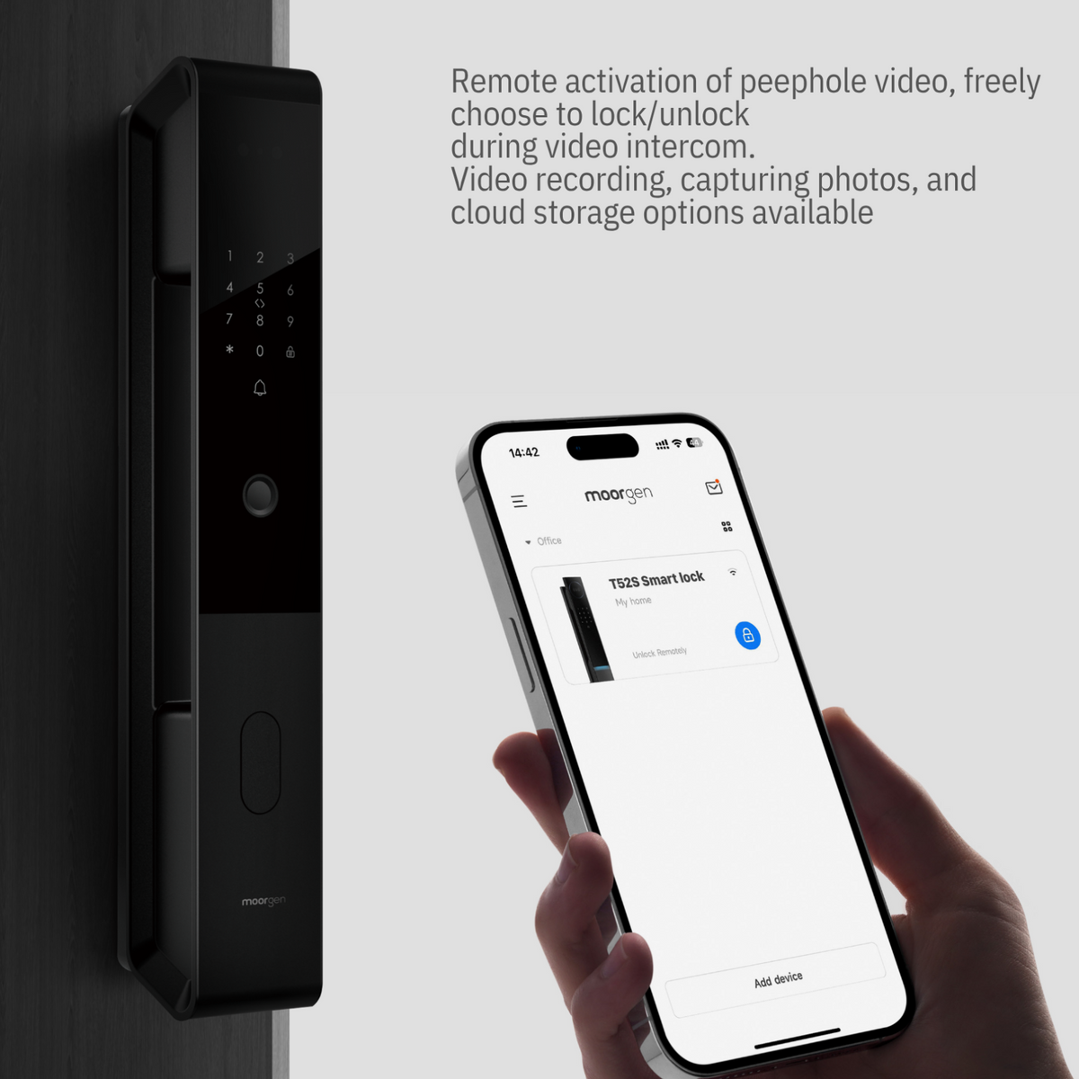 قفل الباب الذكي مورجن T53s