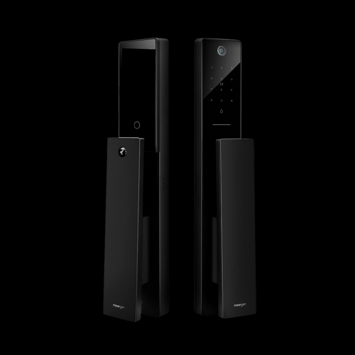 Moorgen T5+ Swarovski smart lock in black with 3D face and palm vein recognition — Egypt
