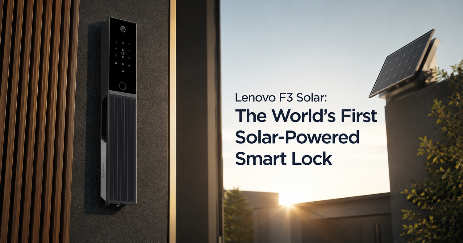 Lenovo F3 Solar: The World's First Solar-Powered Smart Lock