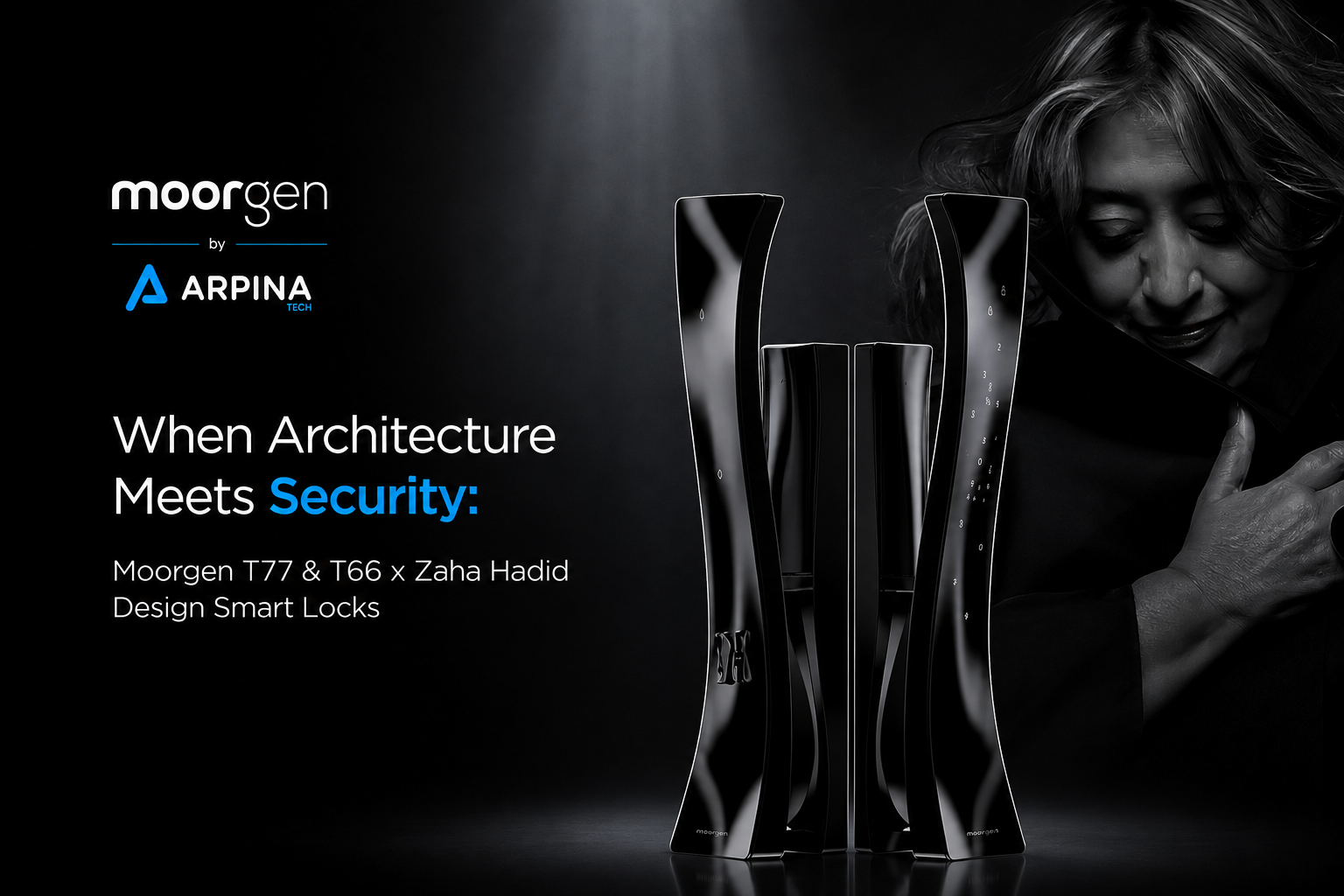 When Architecture Meets Security: Moorgen T77 & T66 x Zaha Hadid Smart Locks