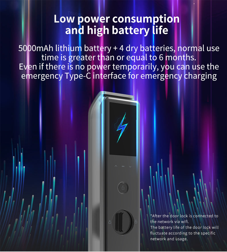 Lenovo X5F Smart Lock - 3D Face Recognition - 4.5 Inch HD Screen