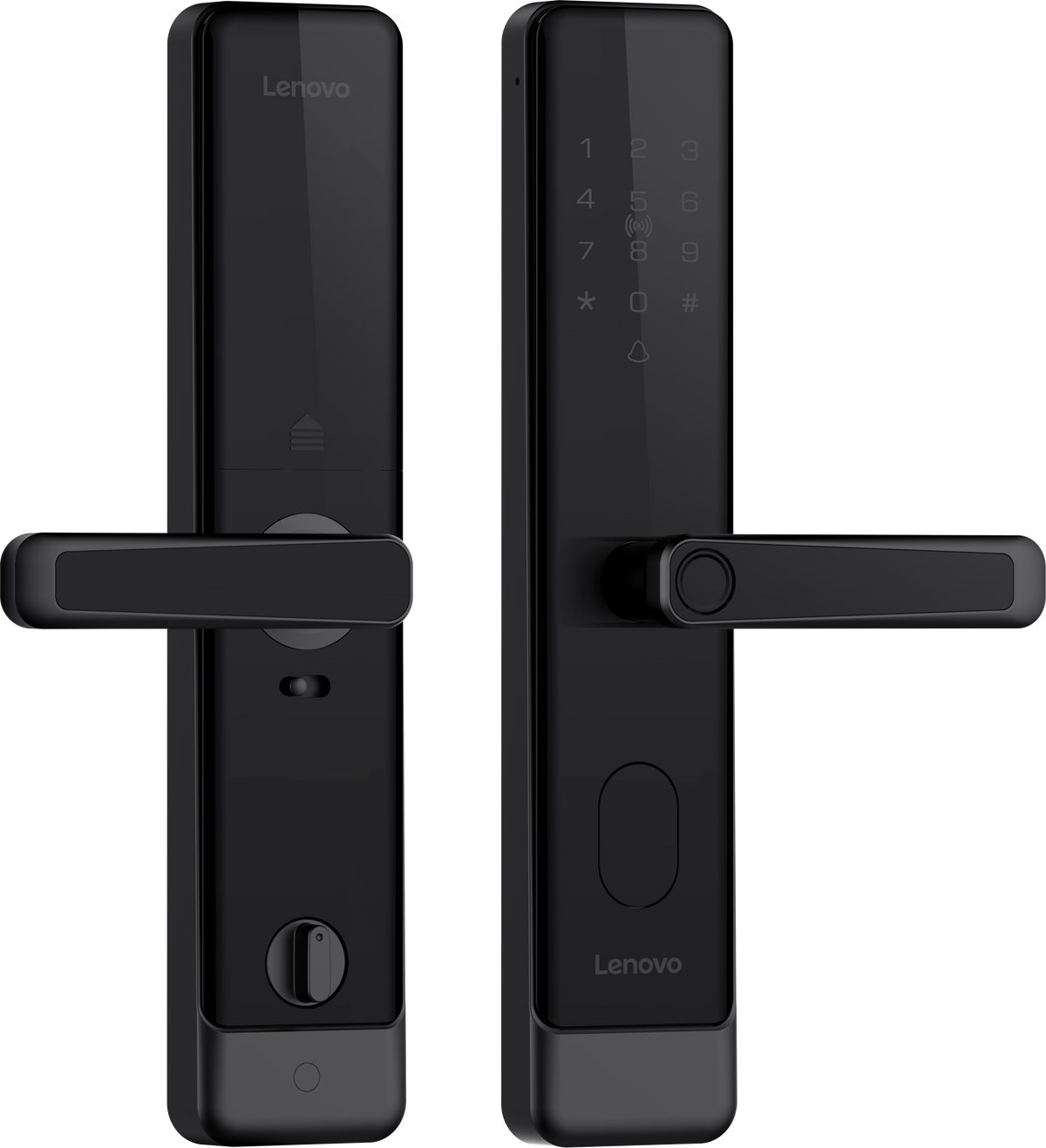 Lenovo E5 smart lock with lever handle — official distributor Egypt