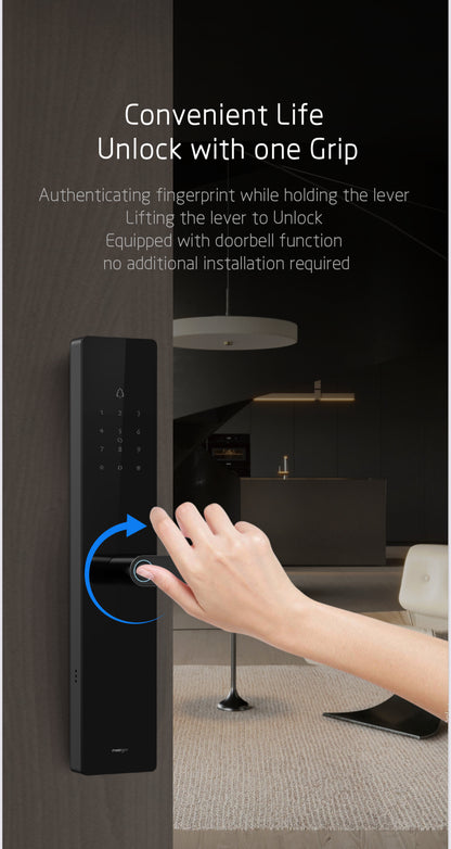 T12 Moorgen Smart Lock - Glass Interface - Office Mode