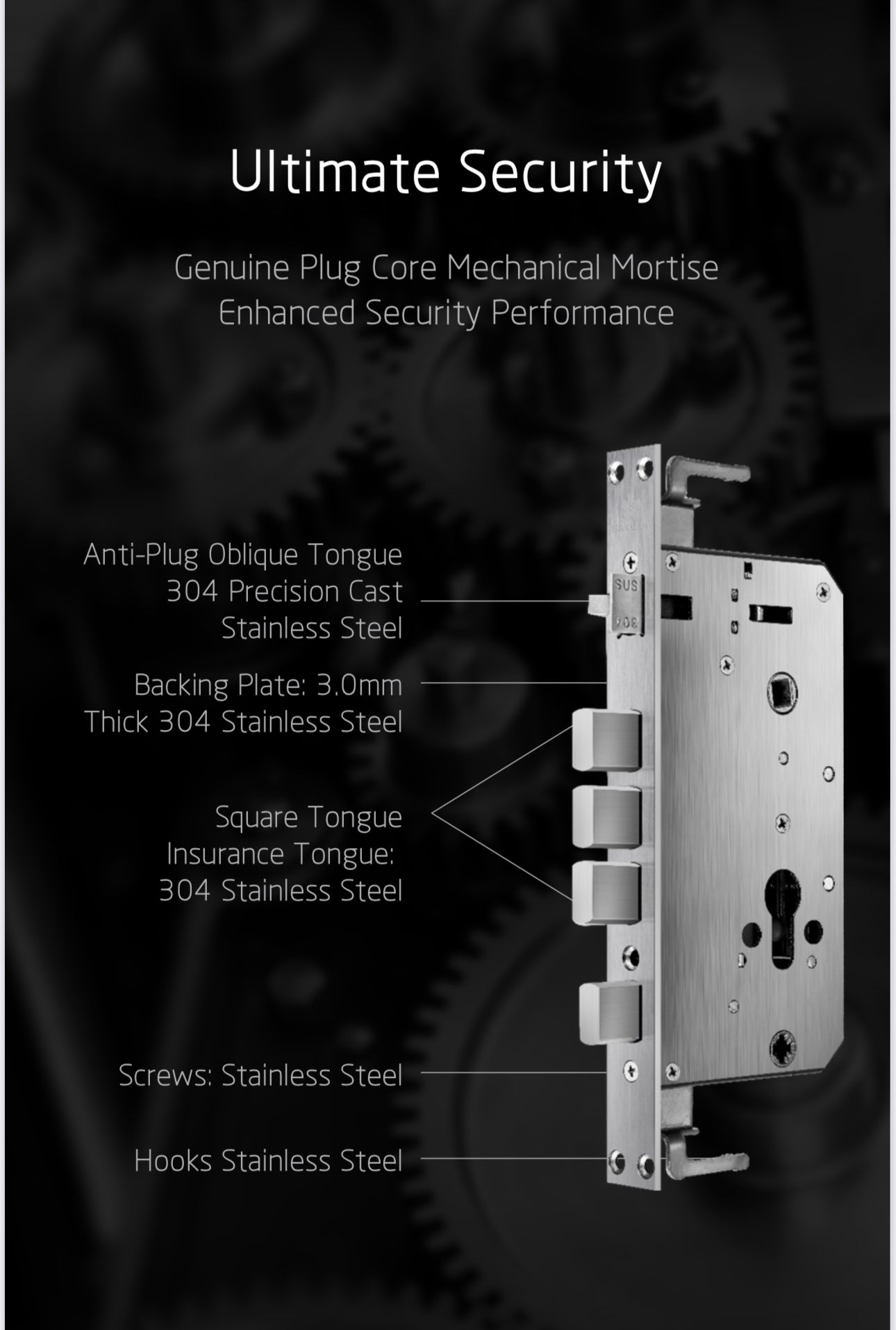 T12 Moorgen Smart Lock - Glass Interface - Office Mode
