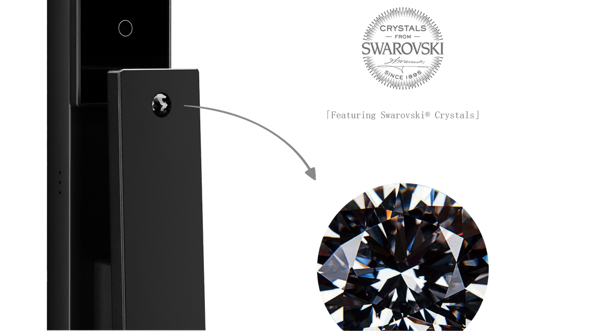 T5+ Swarovski Moorgen Smart Lock - Black