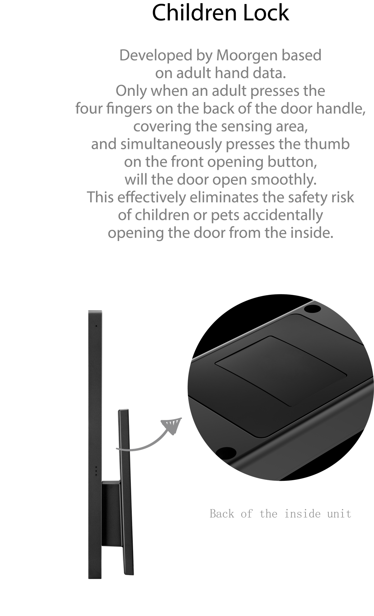 T5+ Swarovski Moorgen Smart Lock - Black