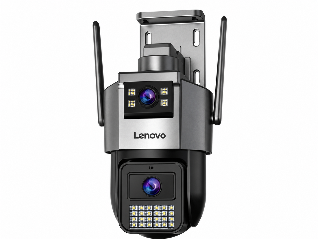 Lenovo X9T outdoor smart camera, dual lens 3MP PTZ with color night vision — Egypt