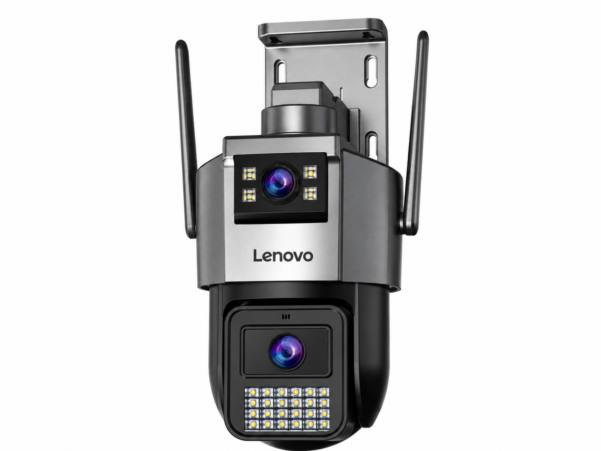 Lenovo X9T outdoor smart camera, dual lens 3MP PTZ with color night vision — Egypt