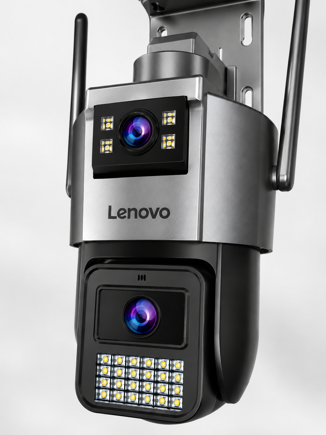 Lenovo X9T Smart Camera - Outdoor - Dual Lens 3MP+3MP - PTZ - Black