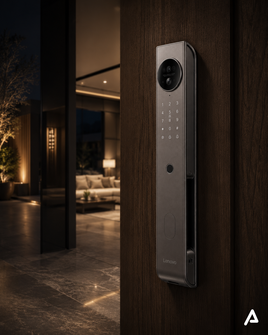 Lenovo X6F golden smart lock full specifications — Arpina Tech Egypt