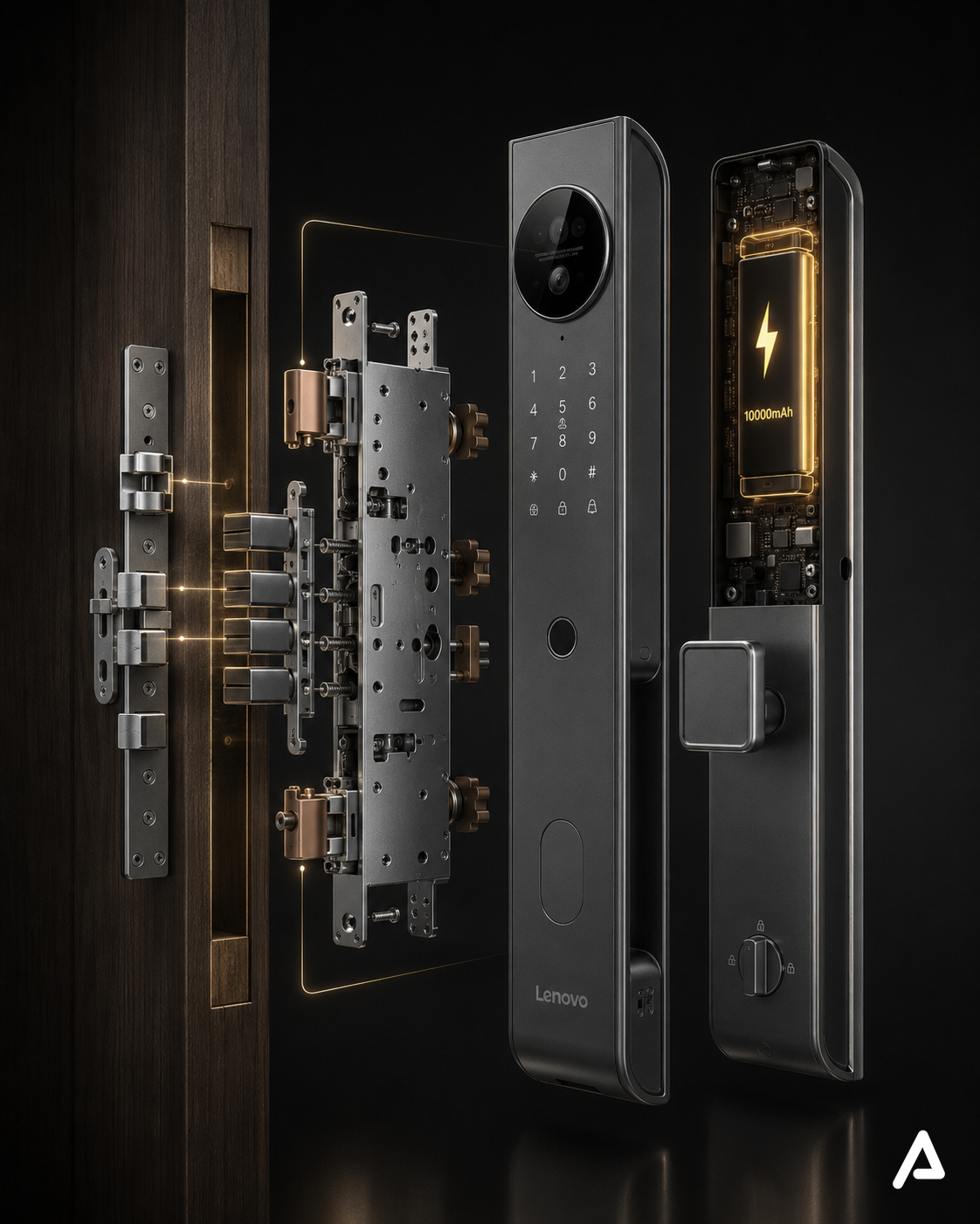 Lenovo X6F smart lock aluminum alloy body — Arpina Tech Egypt