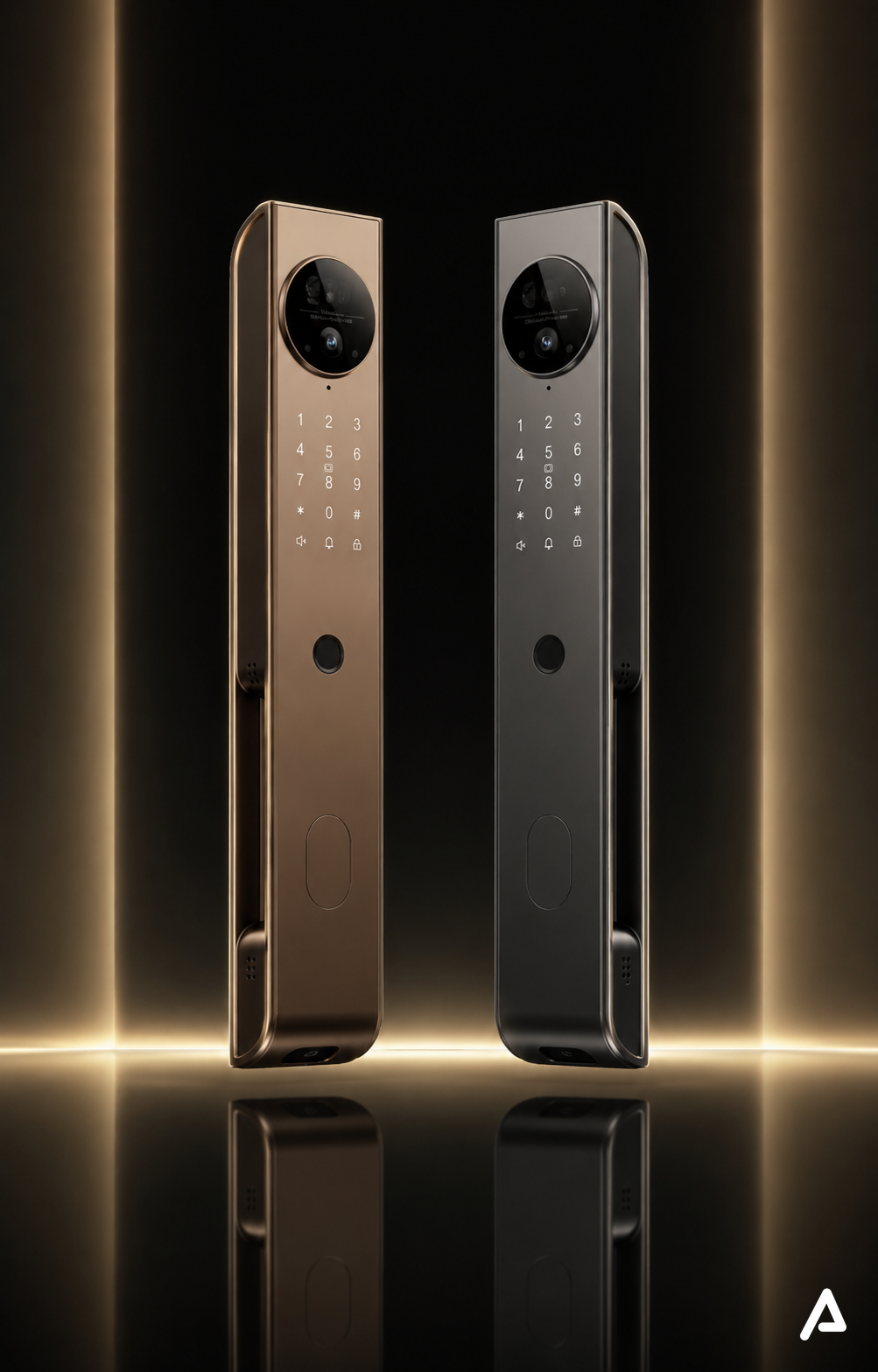 Lenovo X6F smart lock installed on door — Arpina Tech Egypt