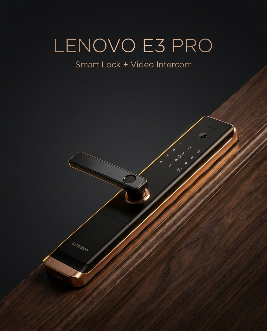 Lenovo E3Pro Smart Lock - Camera &amp; App Control