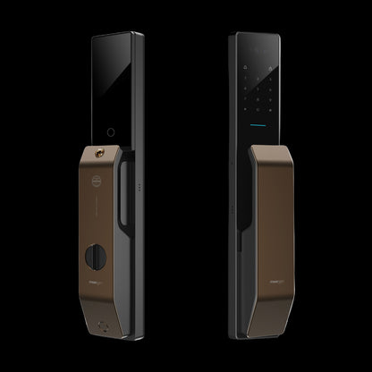 T9+ Swarovski Moorgen Smart Lock - Deep Coffee