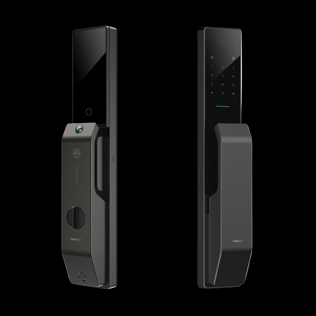 T9+ Swarovski Moorgen Smart Lock - Gem Grey