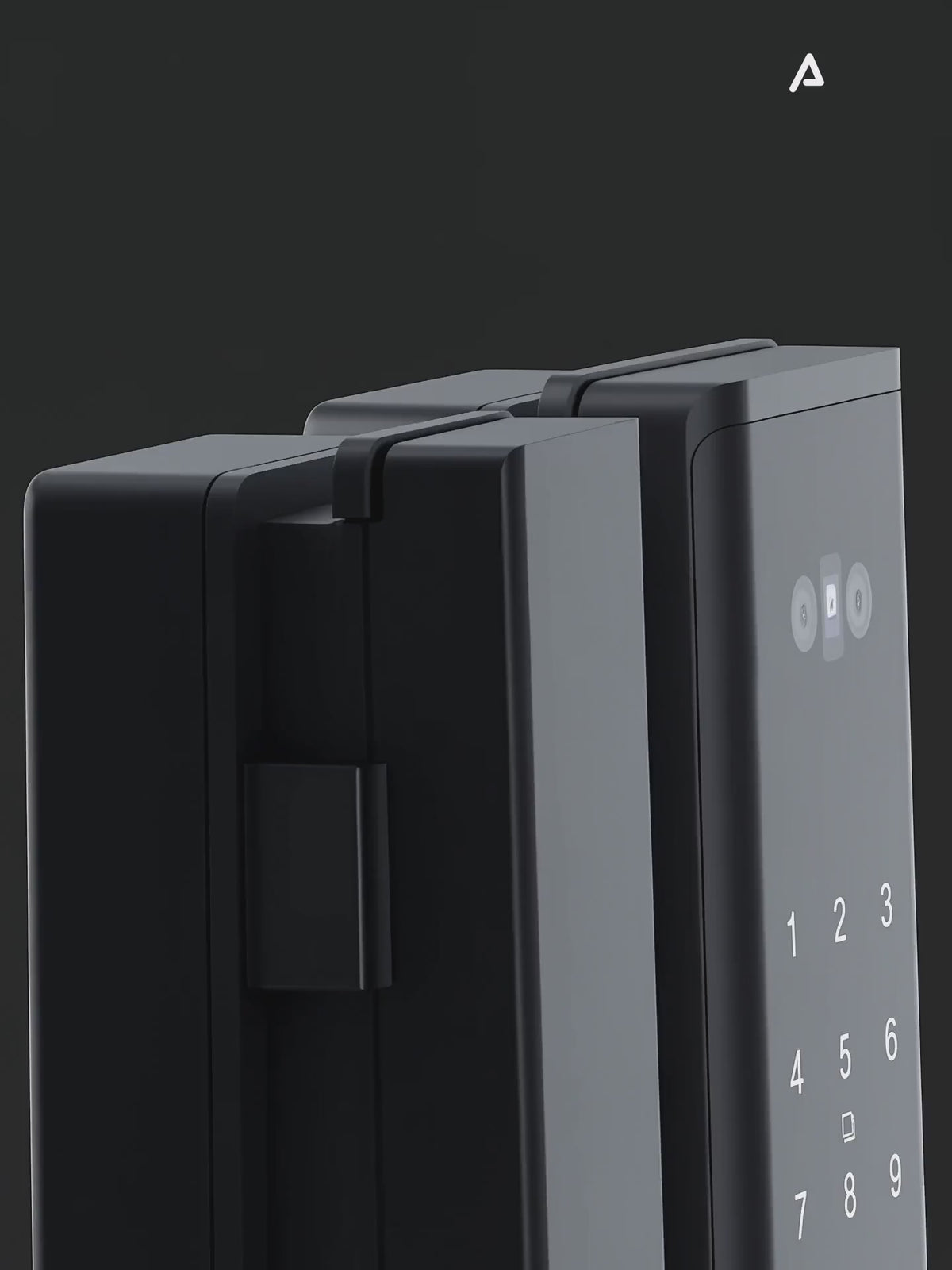Lenovo U2GF Smart Lock - Glass Doors - 3D Face Recognition - Rechargeable Lithium Battery